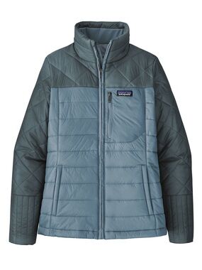 Patagonia Women's Two-Tone Quilted Insulated Jacket - Slate Blue/Charcoal